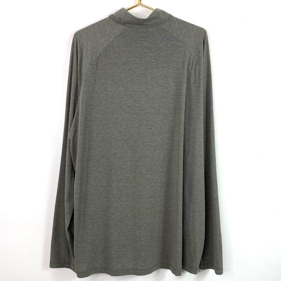 The North Face Wander 1/4 Zip Pullover Shirt in Green Heather Size XXL NF0A5371 - Picture 2 of 9